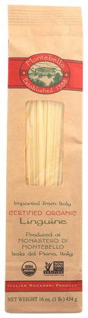 Montebello Organic Linguine Pasta, 1 Pound -- 12 per case.