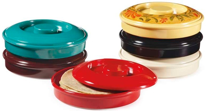 GET Enterprises Black Tortilla Server with Lid, 7.75 inch -- 24 per case