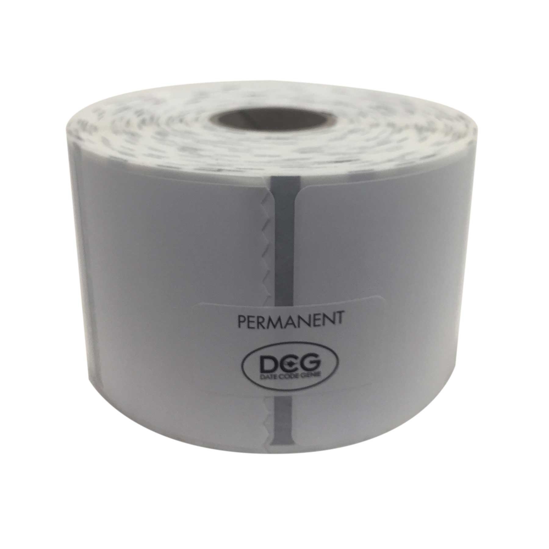National Checking Date Code Genie Permanent Blank Label Roll, 2 x 3 inch -- 4 per case.