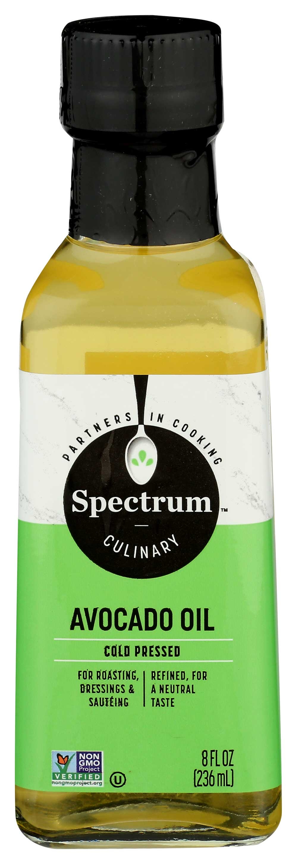 Spectrum Naturals Refined Avocado Oil, 8 Ounce -- 6 per case.