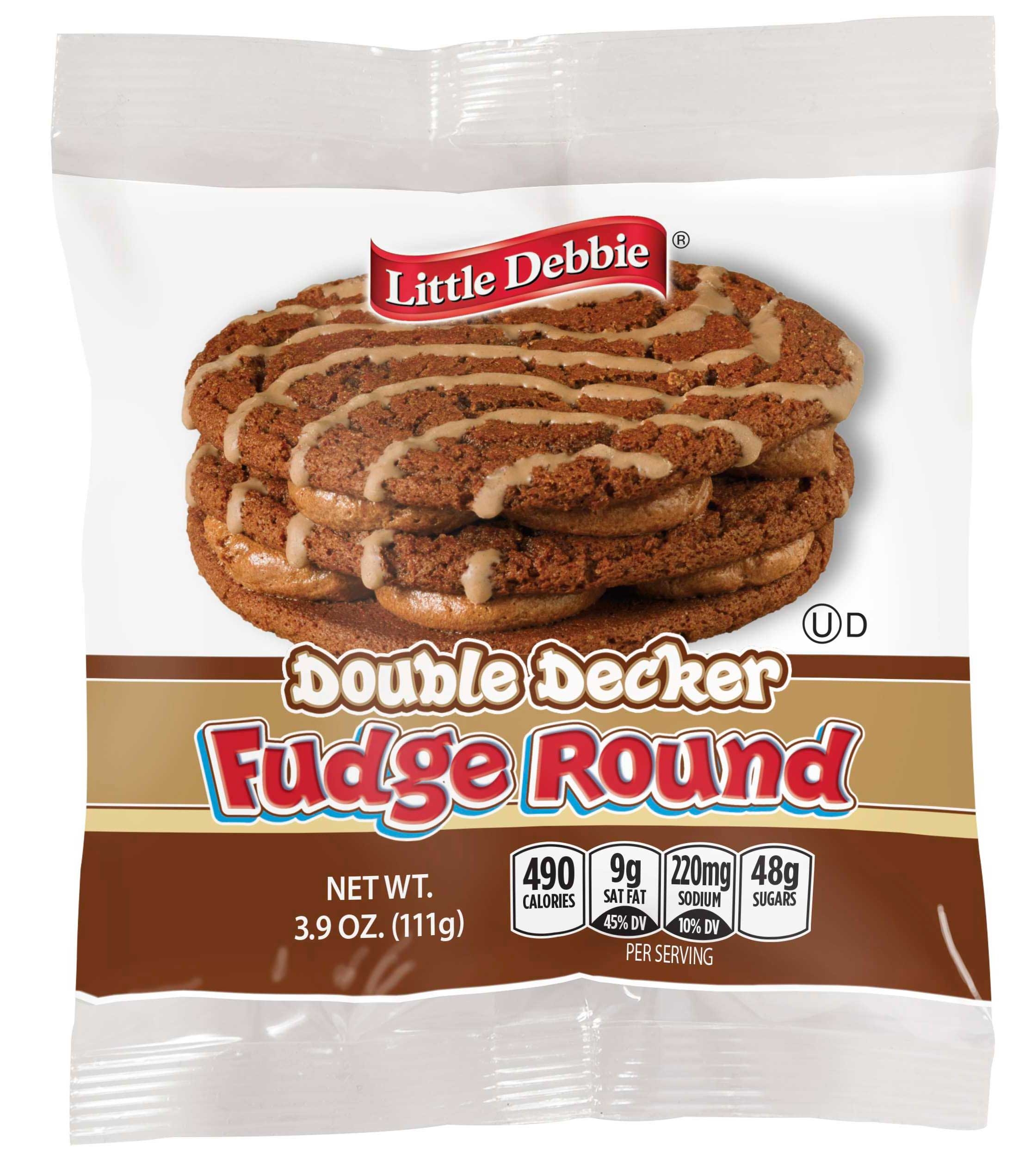 Little Debbie Vending Double Decker Fudge Round, 3.9 Ounce -- 54 per case