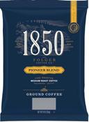 Folgers 1850 Pioneer Blend Medium Roast Ground Coffee, 9 Ounce -- 12 per case.
