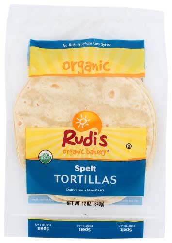 Rudis Organic White Spelt Tortilla, 12 Ounce -- 12 per case.