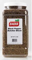 Badia Ground Butcher Block Black Pepper, 4 Pound Bottle -- 4 per case