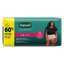 Depend Large Blush Maximum Absorbency Underwear for Women, 28 count -- 2 per case