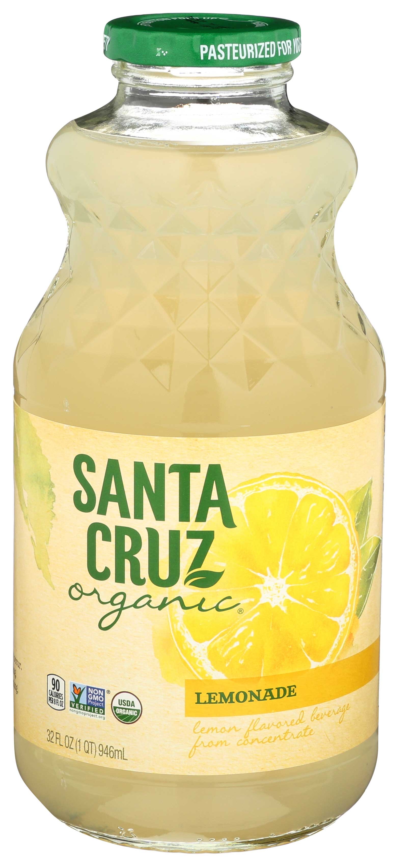 Santa Cruz Organic Lemonade - 32 ounce -- 12 per case.