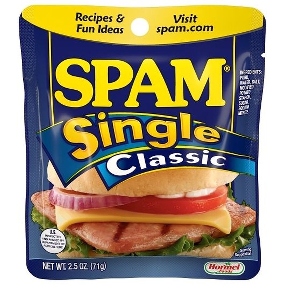 Spam Classic Single Lunch Meat, 2.5 Ounce - 12 per case