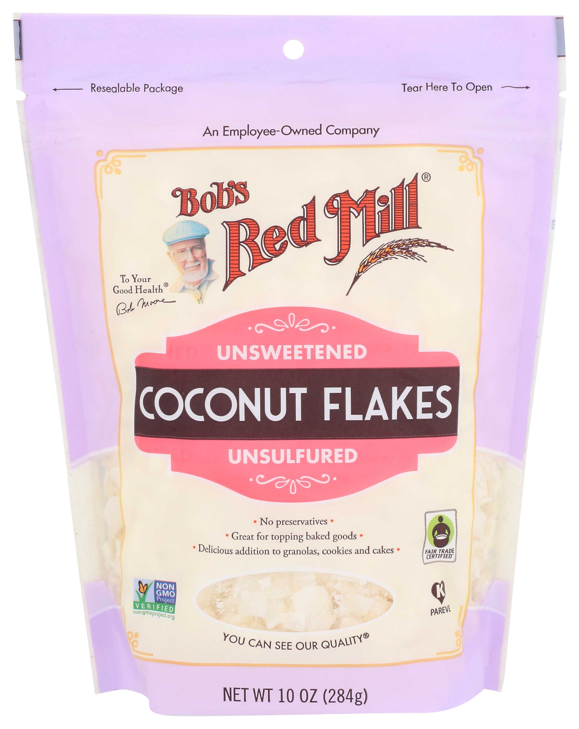 Bobs Red Mill Coconut Flakes, 10 Ounce -- 4 per case