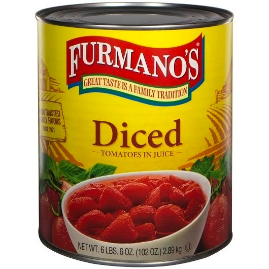Furmanos Diced Tomatoes in Juice, 102 Ounce -- 6 per case