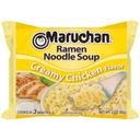 Maruchan Ramen Noodle Creamy Chicken Flavor Soup, 3 Ounce -- 24 per case.