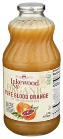 Lakewood Organic Pure Blood Orange Juice, 32 Fluid Ounce -- 6 per case