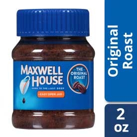 Maxwell House Instant Coffee - 2 oz. jar, 12 jars per case