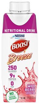 Nestle Boost Breeze Wildberry Nutrition Drink, 8.01 Fluid Ounce -- 24 per case
