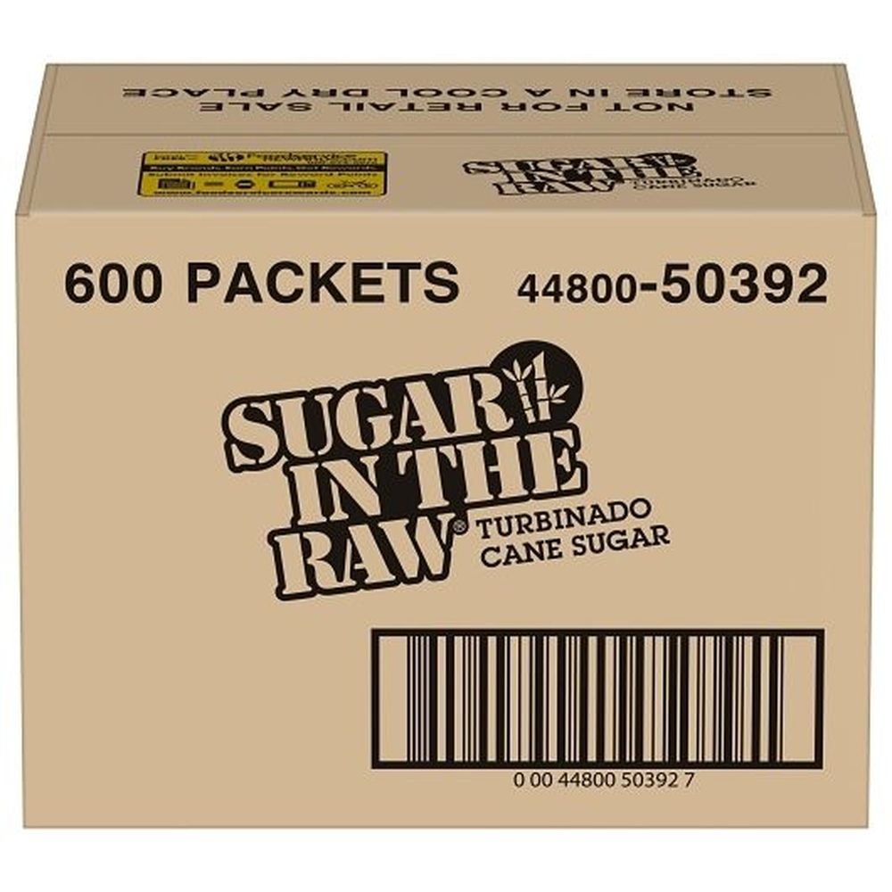 Sugar In The Raw Sugar Packets, 600 count