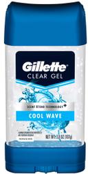 Gillette Cool Wave Clear Gel Antiperspirant Deodorant, 4 Ounce -- 12 per case.