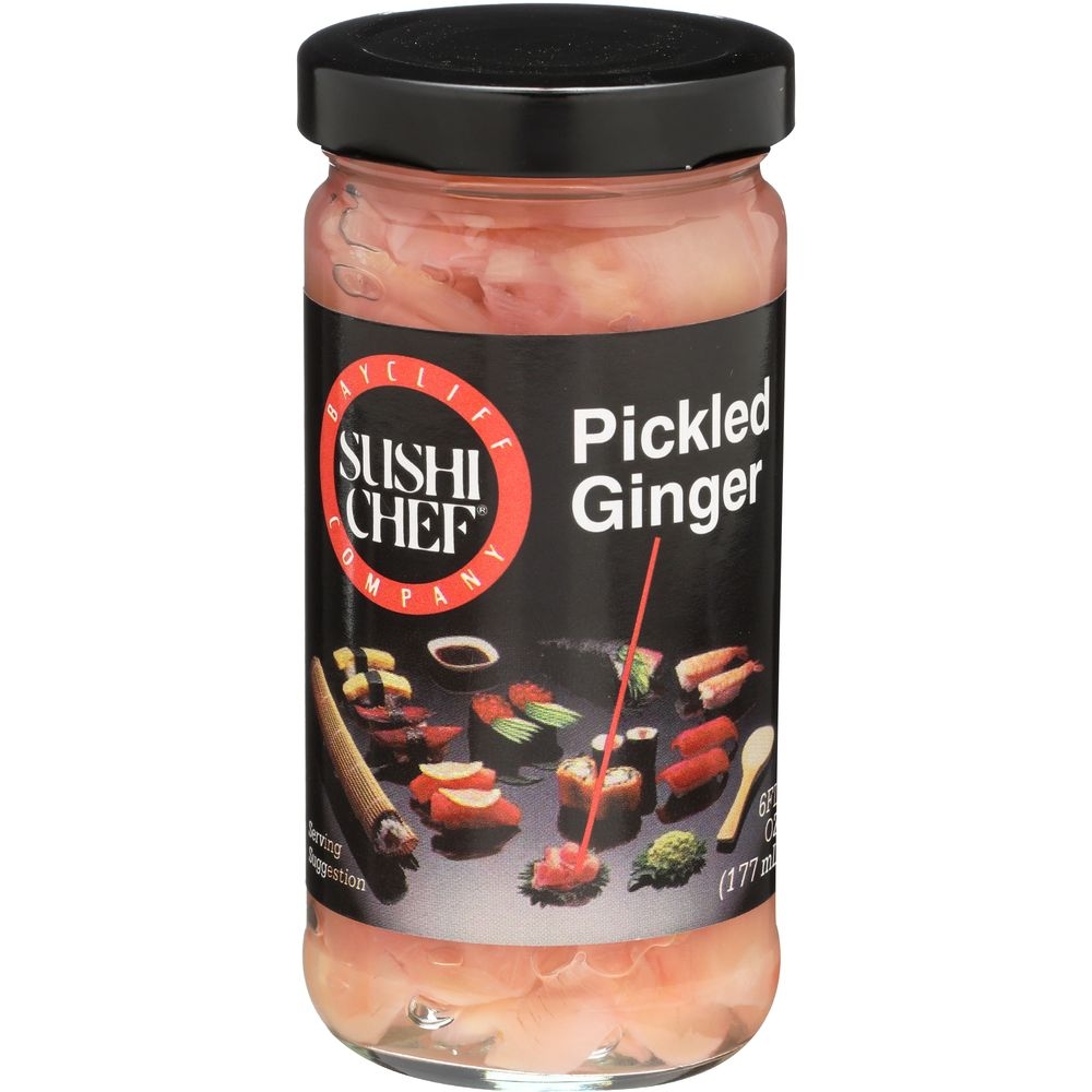 Sushi Chef Pickled Ginger, 6 ounce -- 12 per case
