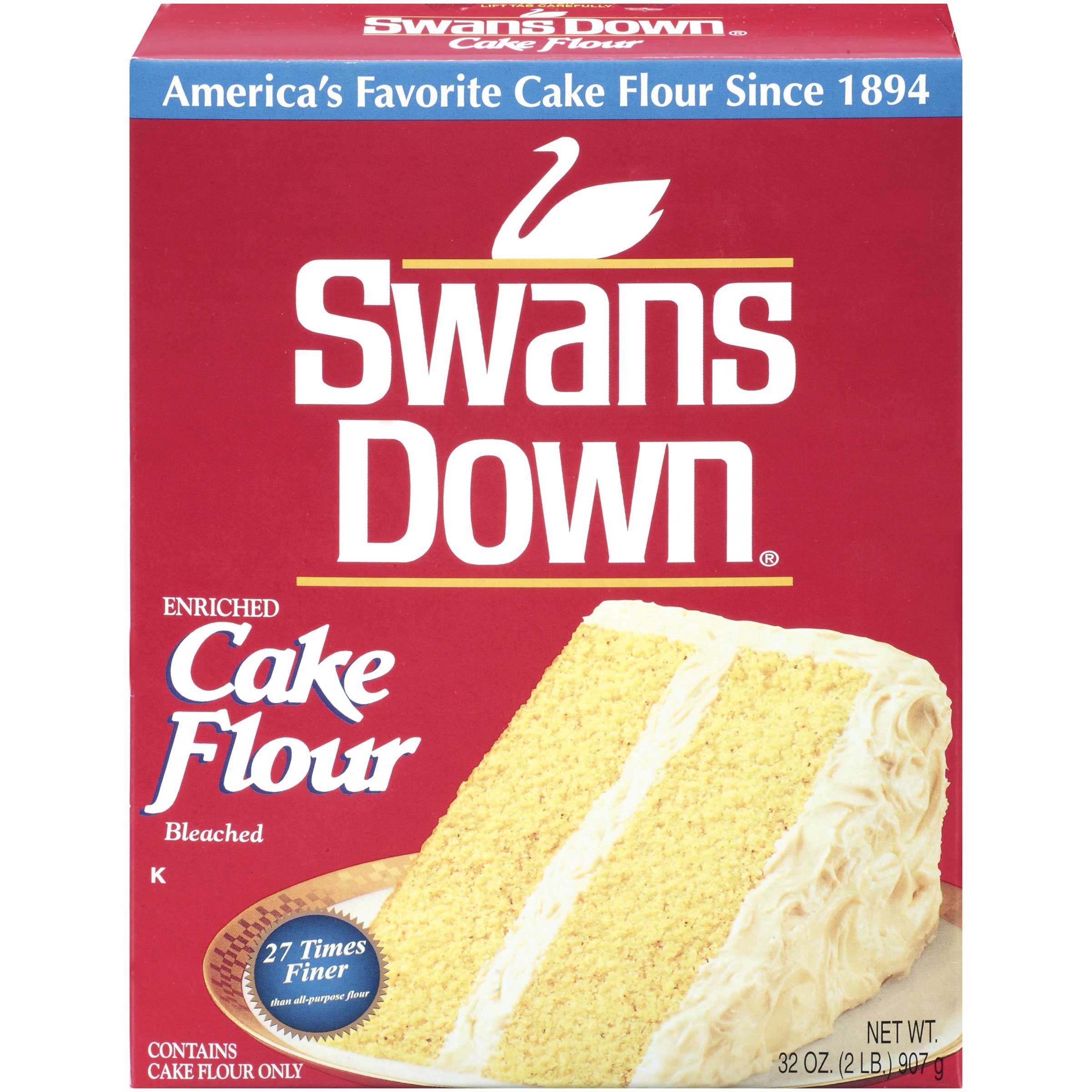 Reily Foods Swans Down Cake Flour, 32 Ounce -- 8 per case.