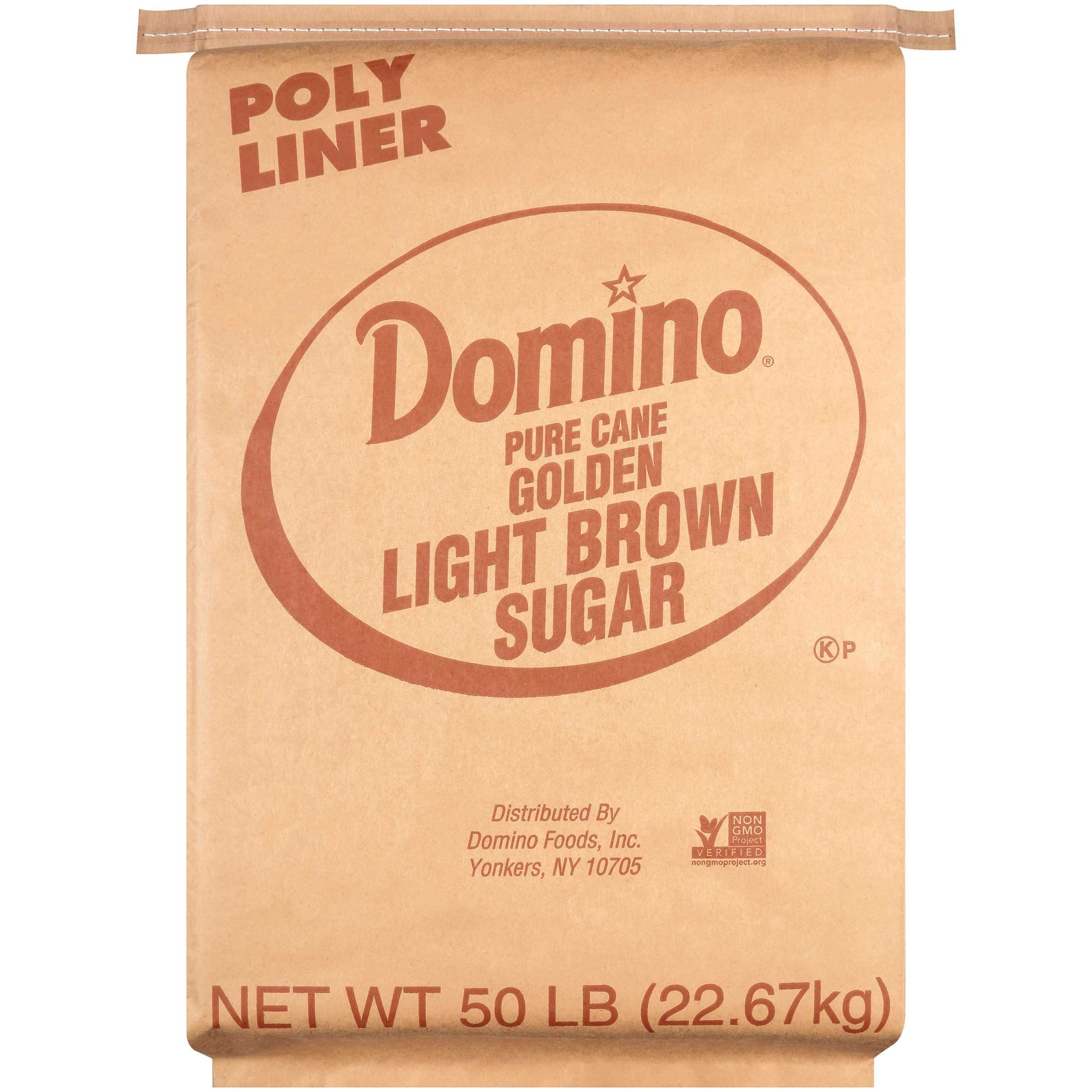 Domino Light Brown.Sugar -- 50 Pound