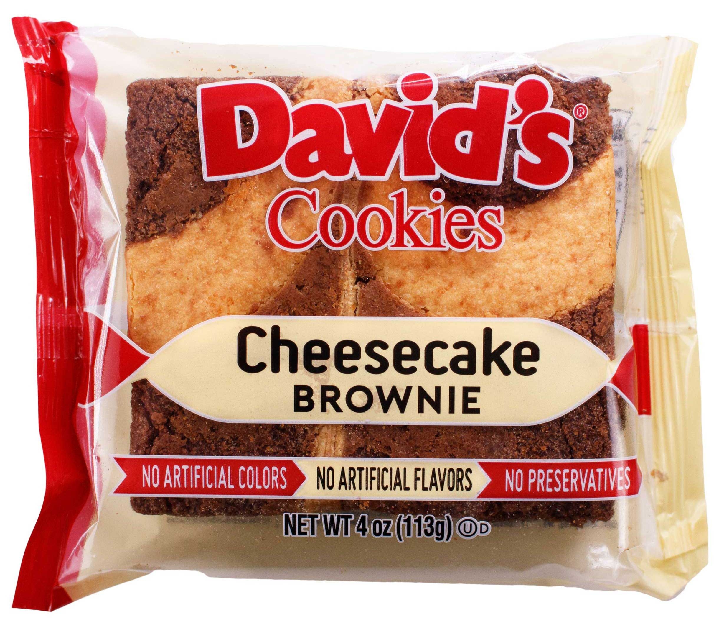 Davids Cookies Individually Wrapped Cheesecake Brownie, 4 Ounce -- 48 per case