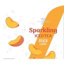 7 Select Peach Sparkling Iced Tea, 12 Ounce - 24 per case