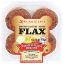 Flax4life Gluten-Free Cranberry Orange Flax Muffin, 14 Ounce -- 6 per case