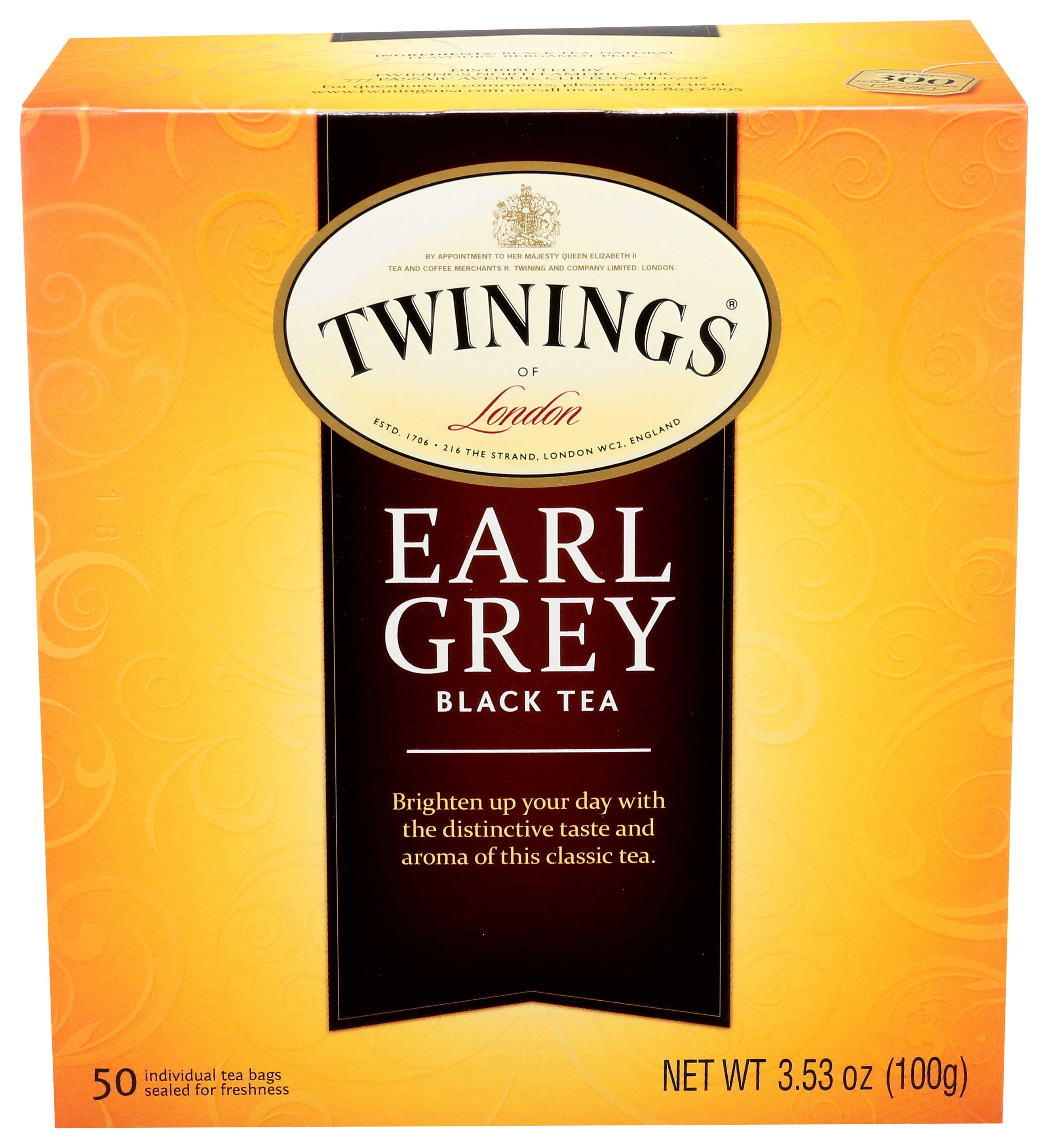 Twinings Earl Grey Tea, 50 Count Pack -- 6 per case