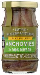 Seasons Anchovies, 4.2 Ounce Glass Jar -- 12 per case