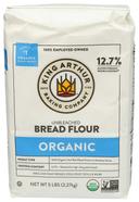 King Arthur Organic Bread Flour, 5 Pound -- 6 per case.