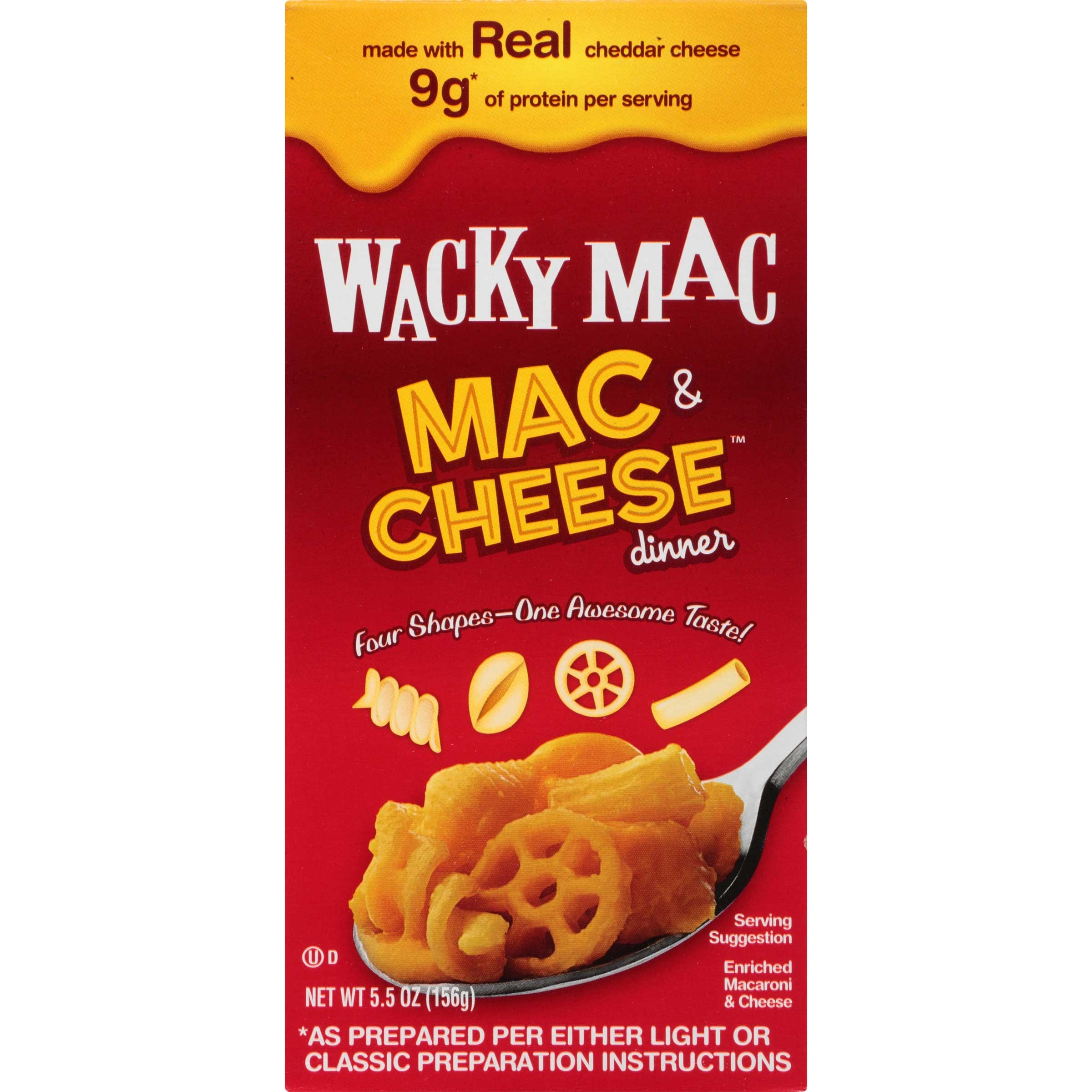 Wacky Macaroni and Cheese Dinner, 5.5 Ounce -- 24 per case