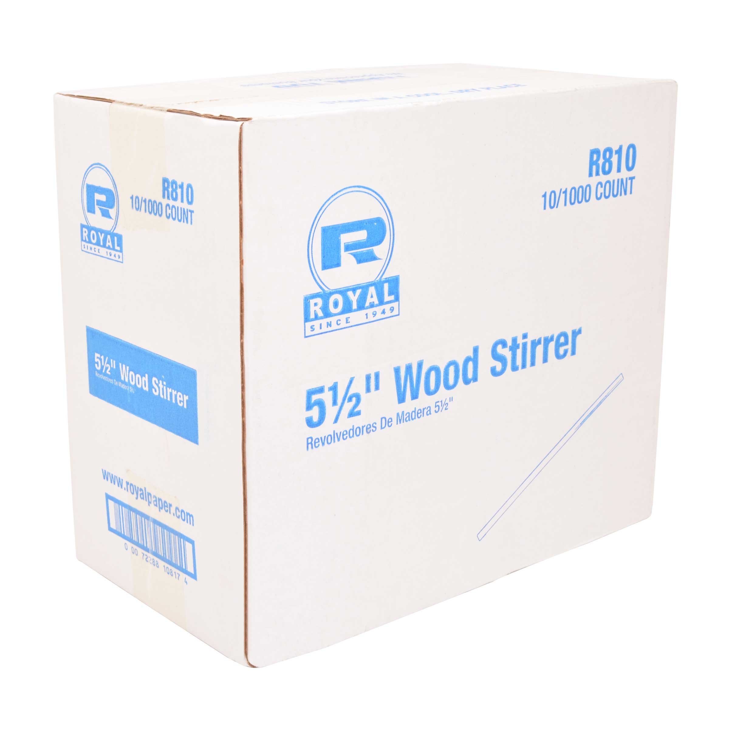 Royal Wood Coffee Stirrers, 5 1/2 inch -- 10000 per case.