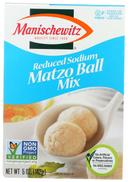 Manischewitz Reduced Sodium Matzo Ball Mix, 5 Ounce -- 12 per case.