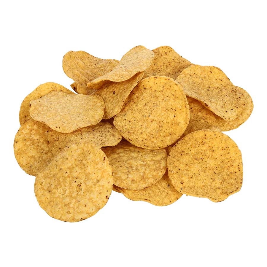 Mission Yellow Round Tortilla Chips - 3 oz. bag, 48 per case