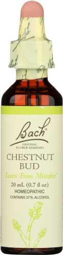 Bach Flower Remedies - Chestnut Bud, 20 Milliliter -- 3 per case.