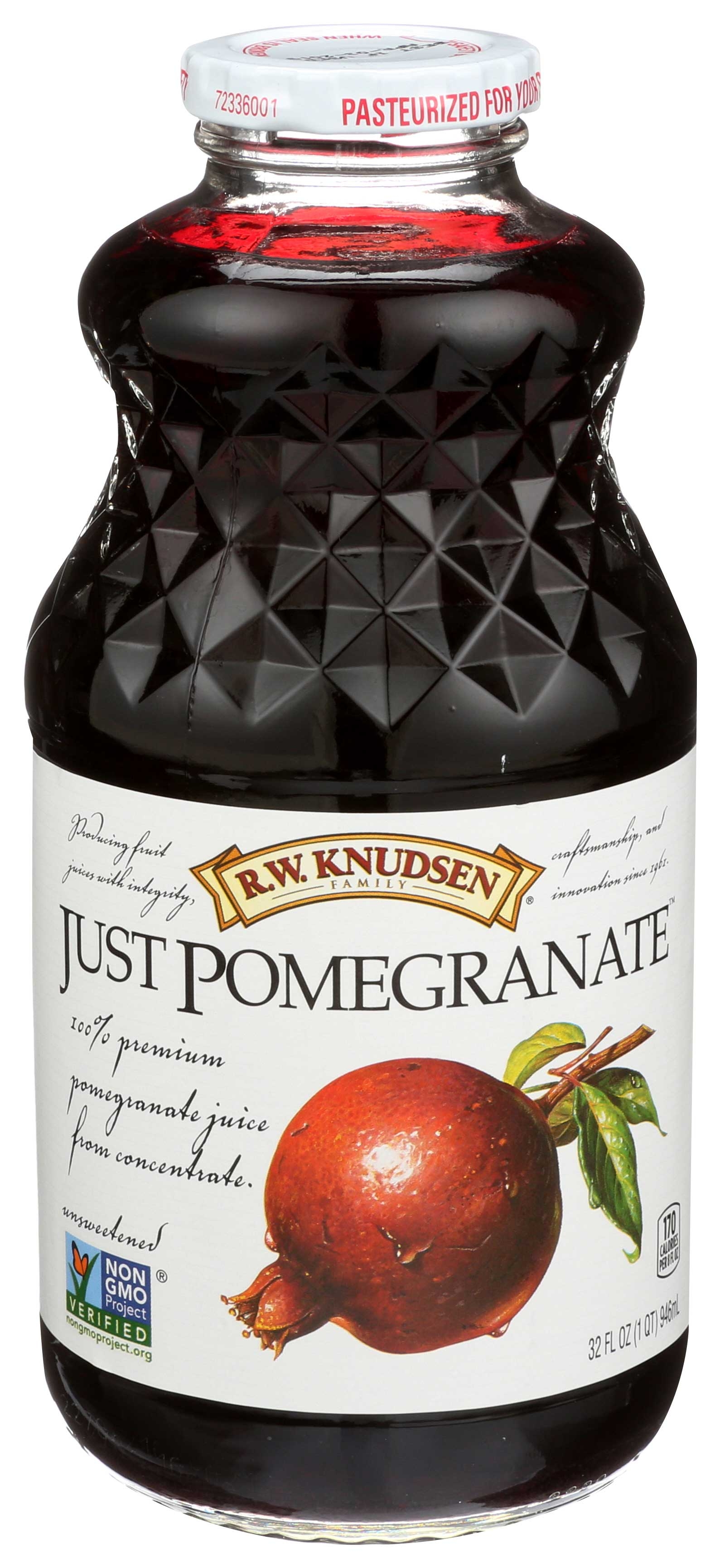 R.W. Knudsen Just Pomegranate Juice, 32 Fluid Ounce -- 6 per case