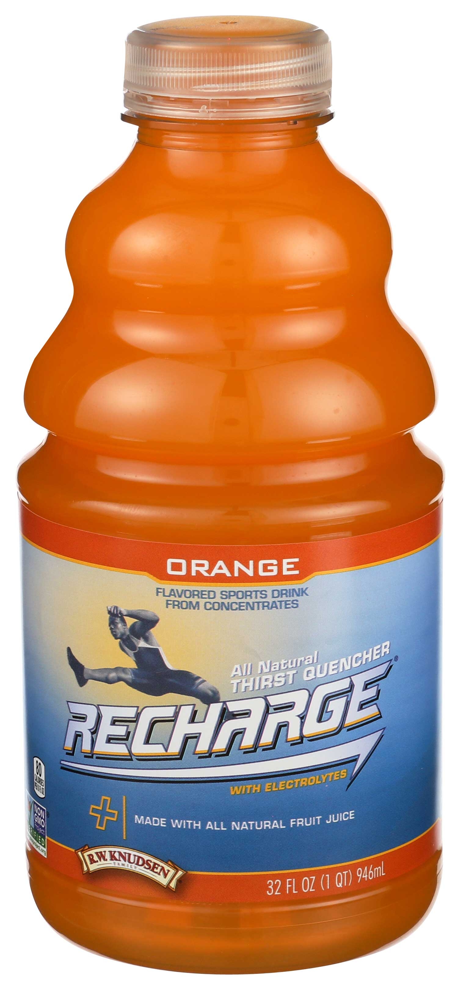 R.W. Knudsen Recharge Orange Juice, 32 Ounce -- 6 per case