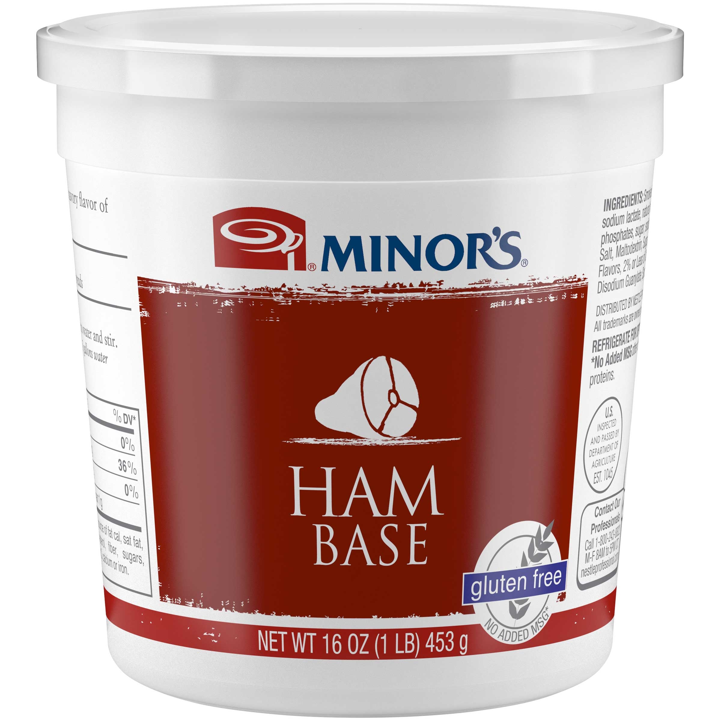 Nestle Minors No Added MSG Ham Base, 1 Pound -- 6 per case.