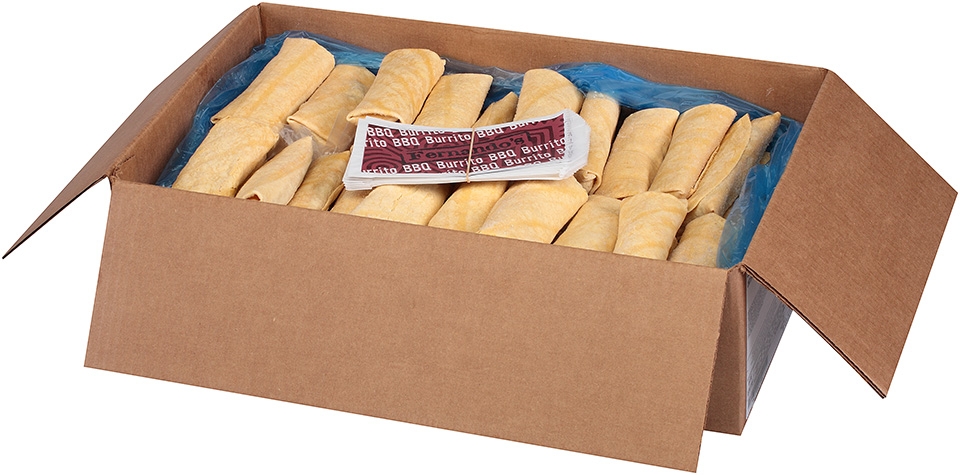 Fernando's Pre-Fried Beef Bean and Red Chili Burrito With Bag, 4 ounce -- 72 per case