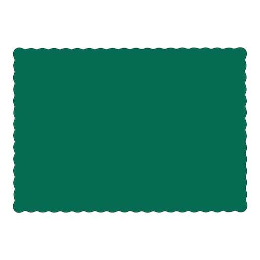 Hoffmaster Hunter Green Paper Placemat, 9.5 x 13.5 inch -- 1000 per case