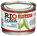Rio Luna Organic Diced Jalapeno Pepper, 4 Ounce -- 12 per case