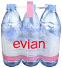 Evian Natural Spring Water, 1 Liter -- 12 per case.