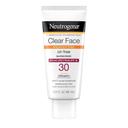 Neutrogena Clear Face Break Out Free SPF 30 Sunscreen Liquid Lotion, 3 Fluid Ounce -- 12 per case