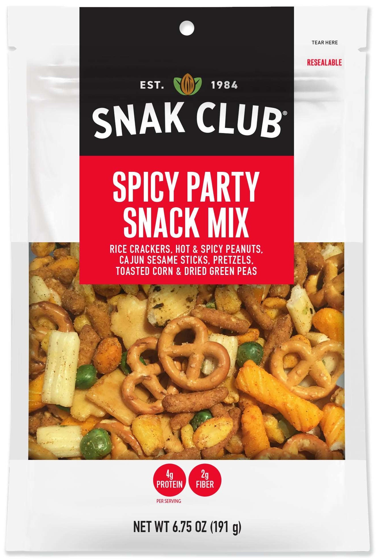 Century Snacks Spicy Party Snack Mix, 6.75 Ounce -- 6 per case