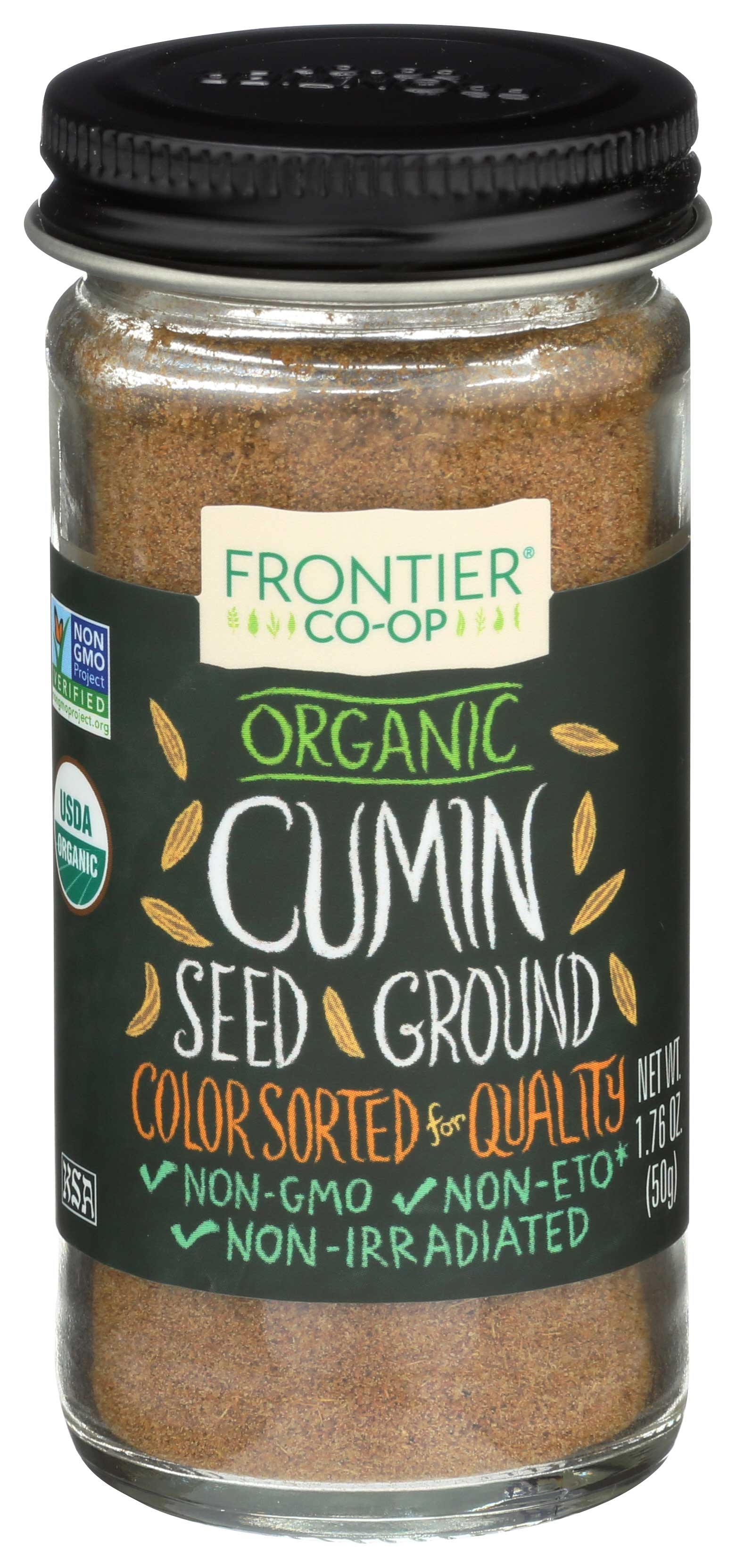 Frontier Herb Organic Ground Cumin Seed, 1.76 Ounce