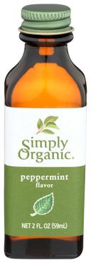 Simply Organic Peppermint Flavor, 2 Ounce -- 6 per case.
