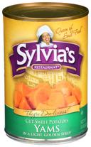 Sylvias Restaurant Cut Yams in Light Syrup, 15 Ounce Can -- 12 per case