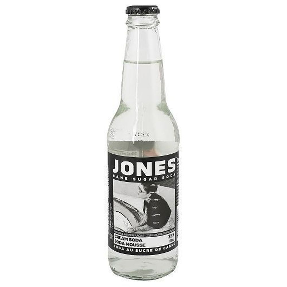 Jones Cream Cane Sugar Soda, 12 Fluid Ounce -- 12 per case