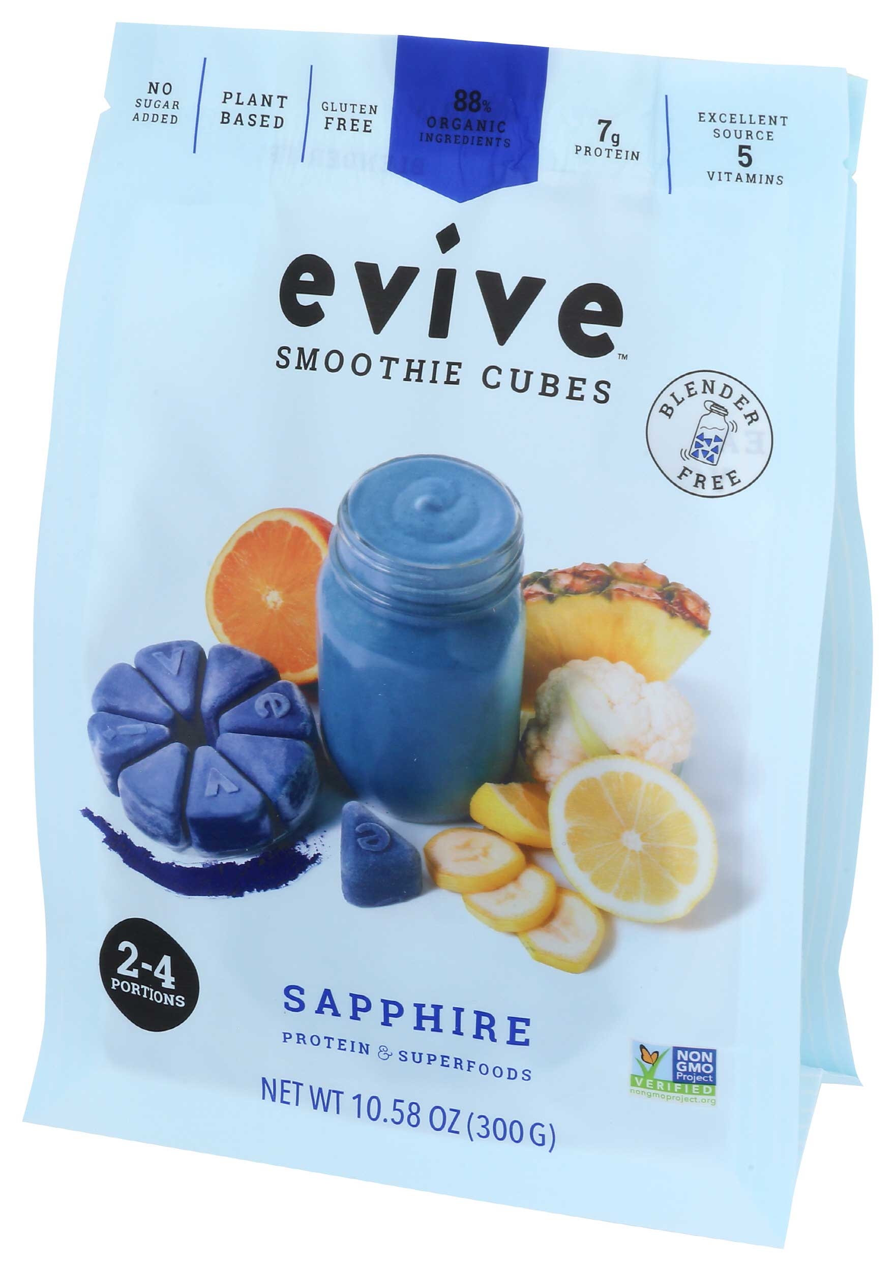 Evive Organic Saphire Smoothie Cube, 10.58 Ounce -- 8 per case