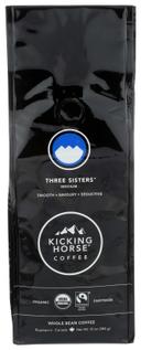 Kicking Horse Organic Three Sisters Medium Roast Whole Bean Coffee, 10 Ounce -- 6 per case.