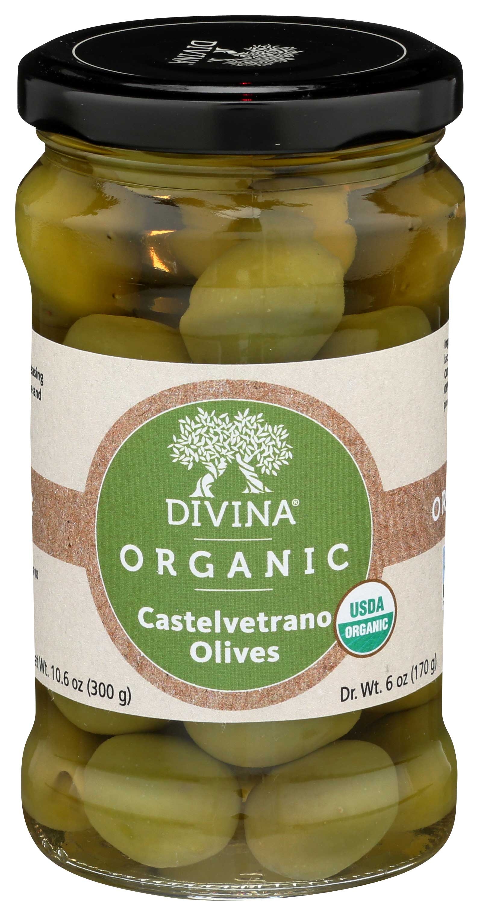 Divina Organic Castelvetrano Olives, 6 Ounce -- 6 per case