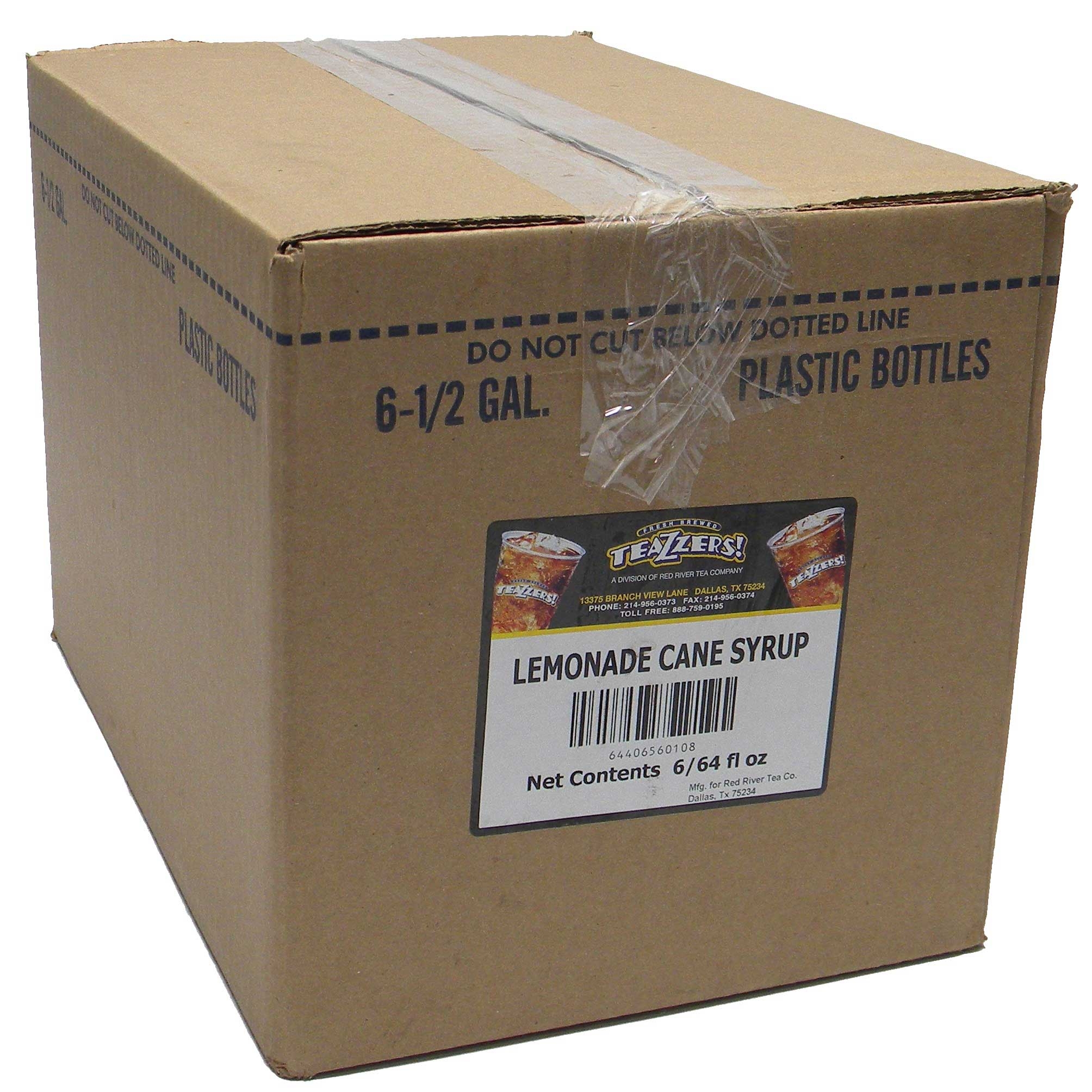 Teazzers Lemonade Cane Syrup, 64 Ounce -- 6 per case.